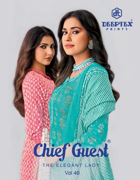 Chief Guest Vol 46 By Deeptex Cotton Printed Dress Material 